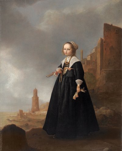 The Morning Stroll (olie på panel) af Jacob Gerritsz Cuyp