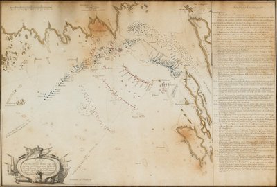 Slaget ved Viborg Bugt, 1790 Kort, 1790 af Jacob Gillberg