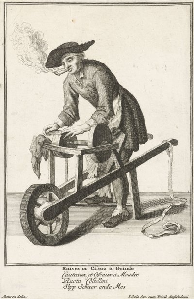 Scharensliep Straatventers i London (serietitel) The Cryes of the City of London (serietitel) af Jacob Gole