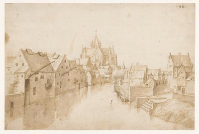 Vor Frue-over-Dijle-kirken i Mechelen af Jacob Grimmer (possibly)