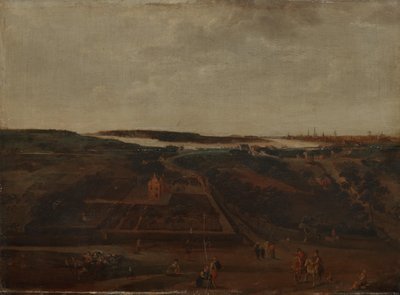 Udsigt over Kiel på Schelde med Antwerpen bagved af Jacob Grimmer