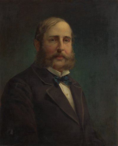 Selvportræt, 1870-80. af Jacob Hart Lazarus