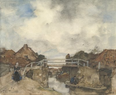 Dutch Canal, Rijswijk, anden halvdel af det 19. århundrede. af Jacob Henricus Maris