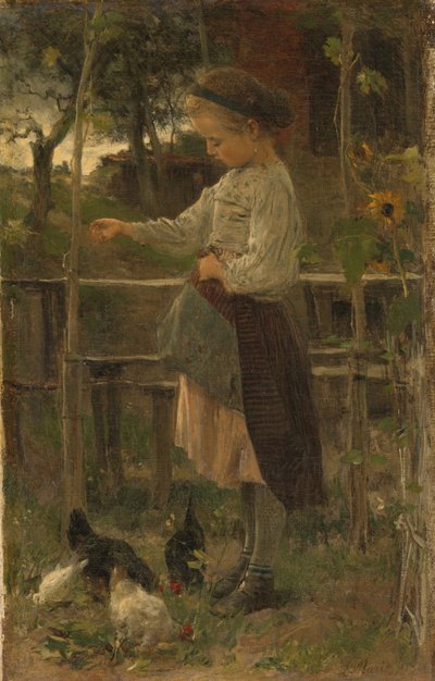 Fodring af kyllinger af Jacob Henricus or Hendricus Maris