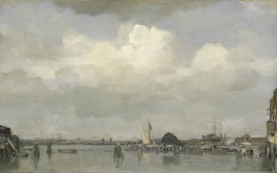 Udsigt over havnen af Jacob Henricus or Hendricus Maris