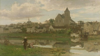Udsigt over Montigny-sur-Loing af Jacob Henricus or Hendricus Maris