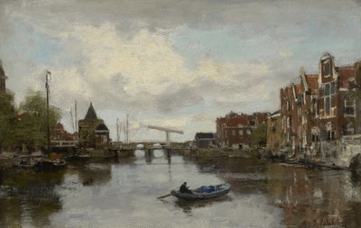 Udsigt over en hollandsk by, 1873 af Jacob Henricus or Hendricus Maris