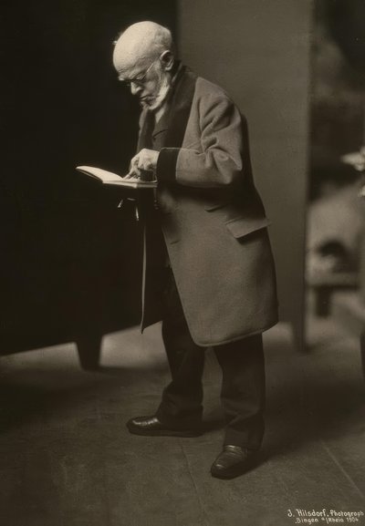Menzel tegning / foto 1904 af Jacob Hilsdorf