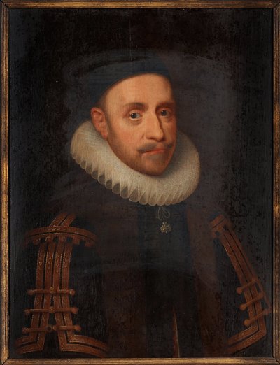 Gustave II Adolf af Sverige (1594-1632) - Maleri af Jacob Hoefnagel (1575-omkring 1630), olie på træ (65x48 cm) af Jacob Hoefnagel