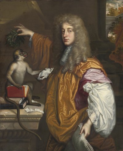 Portræt af John Wilmot, 2. jarl af Rochester 1647-1680 af Jacob Huysmans