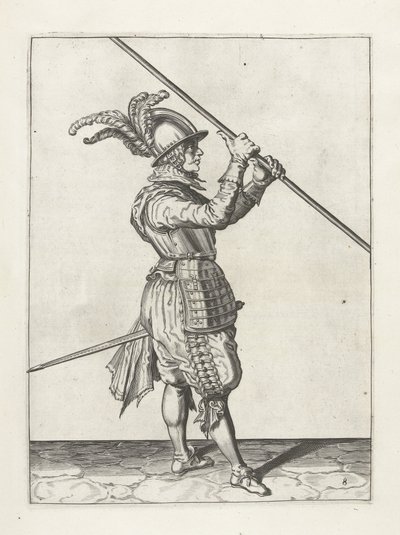 Soldat med lanse, c.1600 af Jacob II de Gheyn