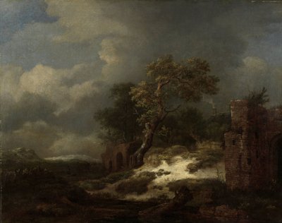Landskab med ruiner af Jacob van Ruisdael
