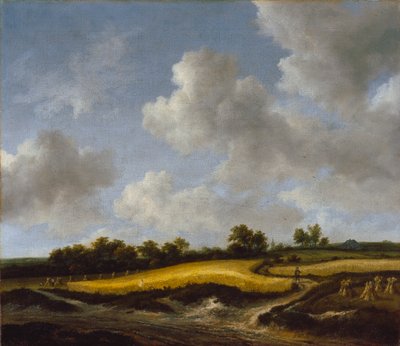 Landskab med en hvedemark, ca. 1660 af Jacob van Ruisdael
