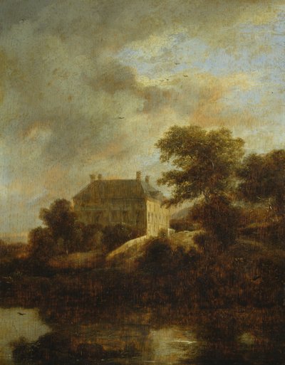 Landskab med landsted af Jacob van Ruisdael