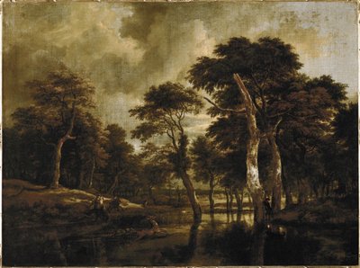 The hunt (maleri på lærred) af Jacob Isaaksz. or Isaacksz. van Ruisdael