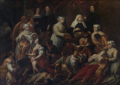 Antwerpen Hospital Nuns (olie) af Jacob Jordaens