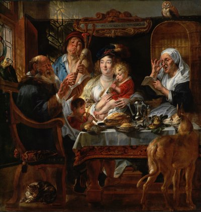 Som de gamle synger, så piber de unge af Jacob Jordaens