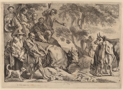 Cacus, der røver kvæget fra Hercules af Jacob Jordaens