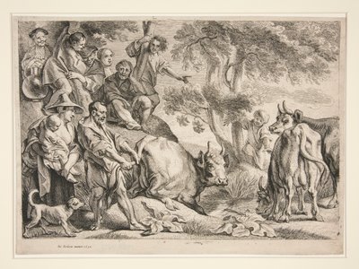Cacus, der røver kvæget fra Hercules af Jacob Jordaens
