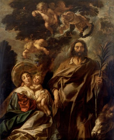 Hvilen under flugten til Egypten af Jacob Jordaens