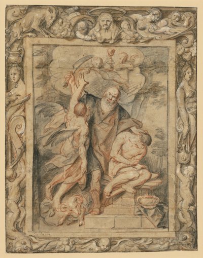 Isaks ofring (1 Mos. 22,1-12) i en figurativ bort af Jacob Jordaens