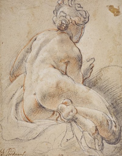 Kvindelig nøgen, set bagfra af Jacob Jordaens