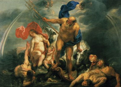Neptun og Amfitrit i stormen af Jacob Jordaens