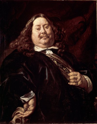 Portræt af en mand (sagt engang portræt af Michel de Ruyter (olie på lærred af Jacob Jordaens