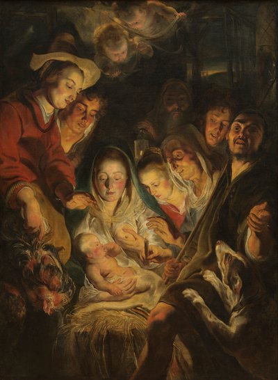 Hyrdernes tilbedelse af Jacob Jordaens