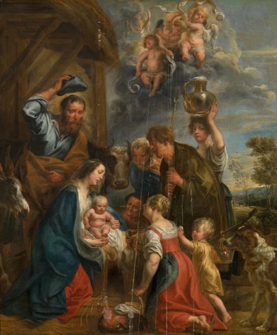 Hyrdernes tilbedelse af Jacob Jordaens
