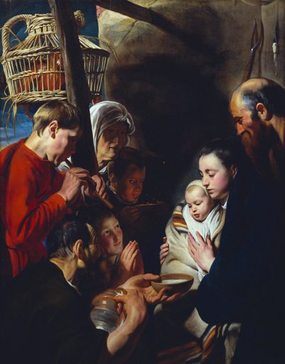 Hyrdernes tilbedelse af Jacob Jordaens