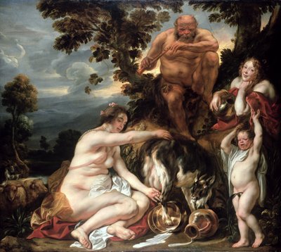 Jupiters barndom, ca. 1640-49 af Jacob Jordaens