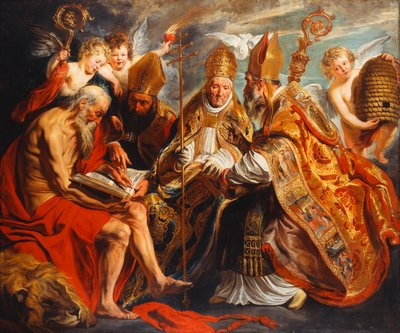 Kirkens fire læger, af Jacob Jordaens