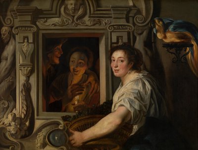 Frugtsælgeren (olie) af Jacob Jordaens