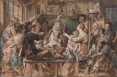 Kongen drikker af Jacob Jordaens