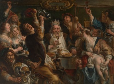 Kongen drikker af Jacob Jordaens