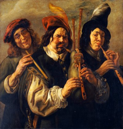 Tre musikere af Jacob Jordaens
