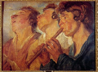 Tre rejsende musikere Maleri af Jacob Jordaens (1593-1678) (ec.flam.) 1600-tallet Madrid, Prado-museet af Jacob Jordaens