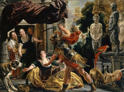 Ulysses og Circe, ca 1630-1634. af Jacob Jordaens