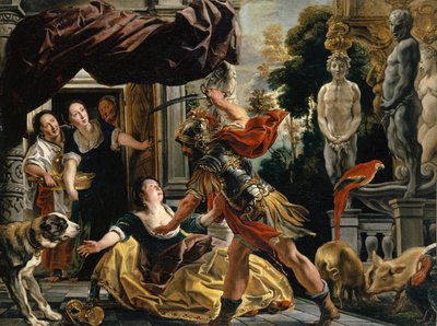 Ulysses truer Circe, ca. 1630-35 af Jacob Jordaens