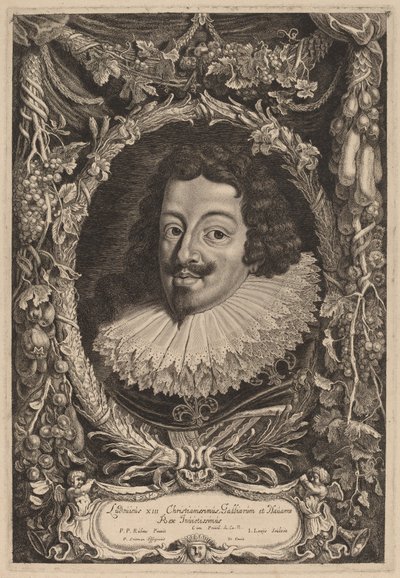 Ludvig XIII, konge af Frankrig af Jacob Louis after Sir Peter Paul Rubens