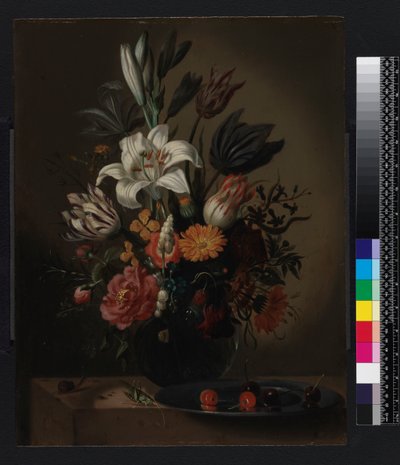 Vase med blomster af Jacob Marellus