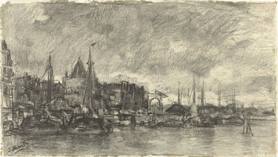 Det ydre med Schreierstoren i Amsterdam af Jacob Maris