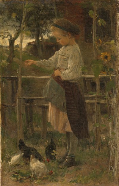 Fodring af høns af Jacob Maris