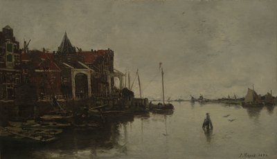 Havnescene af Jacob Maris