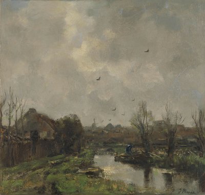 Landskab i nærheden af ​​Haag af Jacob Maris