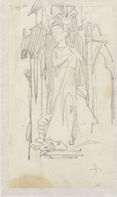 Skitse af en statue af H. Joris af Jacob Maris
