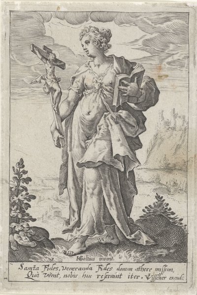 Tro (Fides) af Jacob Matham (attributed to)