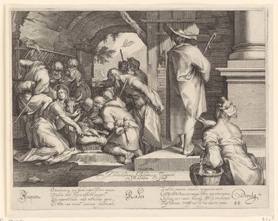 Tilbedelse af hyrderne af Jacob Matham