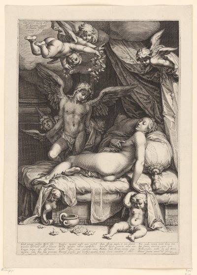 Amor og Psyche af Jacob Matham